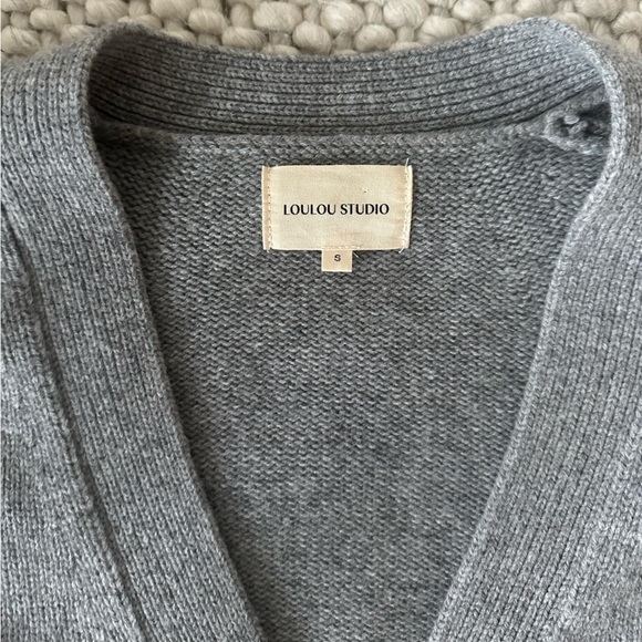 LOULOU Studio Gray Zanzibar Cardigan - Women’s Size S - Picture 3 of 5